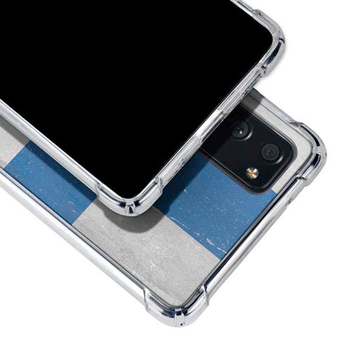 Finland Flag Distressed Galaxy S20 FE Clear Case